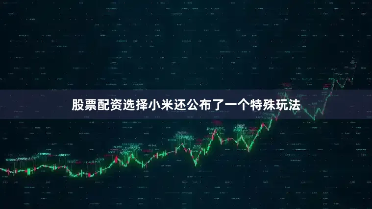 股票配资选择小米还公布了一个特殊玩法